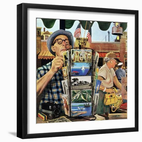 "Postcards", August 25, 1951-Stevan Dohanos-Framed Giclee Print