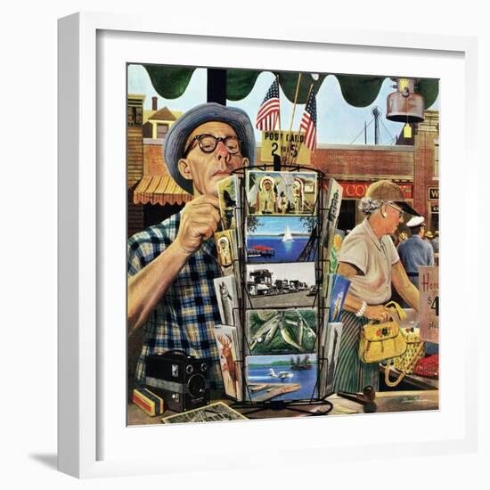 "Postcards", August 25, 1951-Stevan Dohanos-Framed Giclee Print