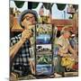 "Postcards", August 25, 1951-Stevan Dohanos-Mounted Giclee Print