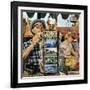 "Postcards", August 25, 1951-Stevan Dohanos-Framed Giclee Print