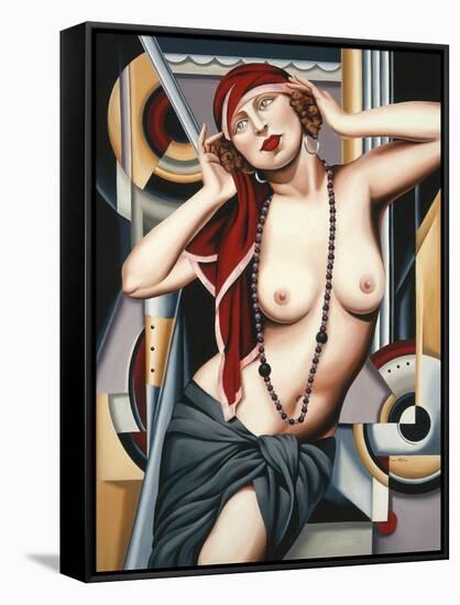 Postcards from Paris-Catherine Abel-Framed Stretched Canvas