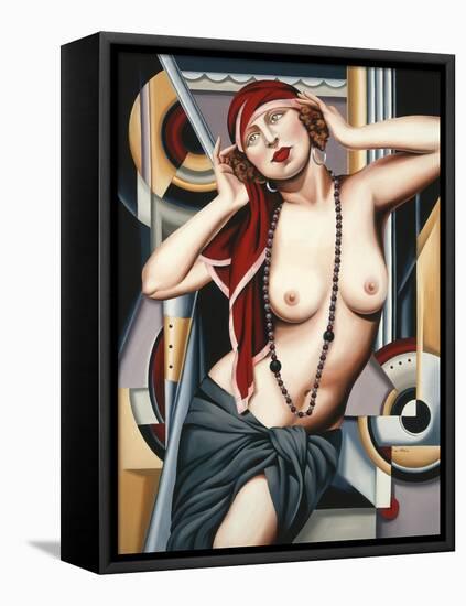 Postcards from Paris-Catherine Abel-Framed Stretched Canvas