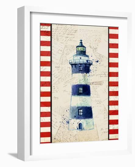 Postcards from the Sea 1-Kimberly Allen-Framed Art Print