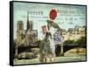 Postcards of Paris VI-Sandy Lloyd-Framed Stretched Canvas