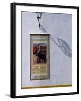 Poster Adveritising a Bull Fight on the Exterior of the Bull Ring, Plaza De Torres De La Maestranza-Ian Aitken-Framed Photographic Print