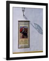 Poster Adveritising a Bull Fight on the Exterior of the Bull Ring, Plaza De Torres De La Maestranza-Ian Aitken-Framed Photographic Print