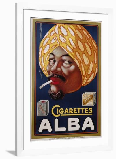 Poster Advertisement for Alba Cigarettes-null-Framed Giclee Print