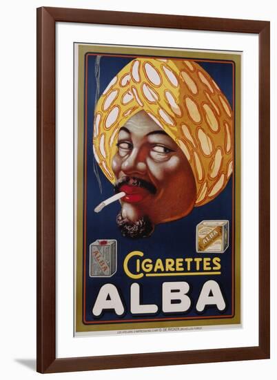 Poster Advertisement for Alba Cigarettes-null-Framed Giclee Print