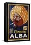 Poster Advertisement for Alba Cigarettes-null-Framed Stretched Canvas