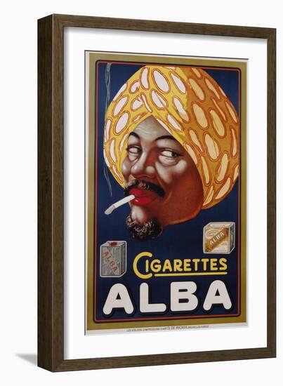 Poster Advertisement for Alba Cigarettes-null-Framed Giclee Print