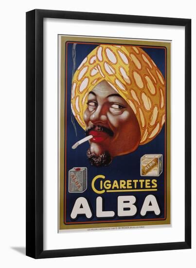 Poster Advertisement for Alba Cigarettes-null-Framed Giclee Print
