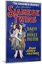 Poster Advertisement for Siamese Twins Daisy and Violet Hilton-null-Mounted Giclee Print