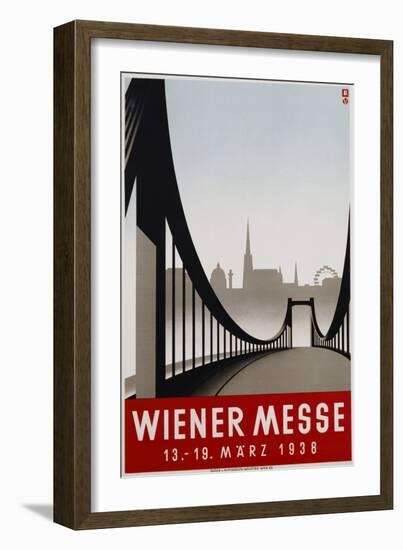 Poster Advertisement for Wiener Messe Trade Fair-null-Framed Giclee Print