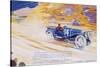 Poster Advertising a Ballot 2 Litre Sports Car-null-Stretched Canvas