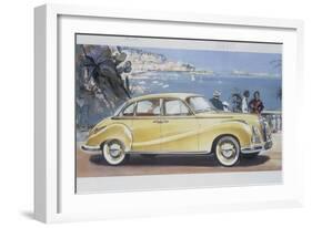 Poster Advertising a Bmw 502 Car, 1957-null-Framed Giclee Print