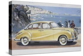 Poster Advertising a Bmw 502 Car, 1957-null-Stretched Canvas