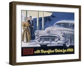 Poster Advertising a Buick, 1952-null-Framed Giclee Print