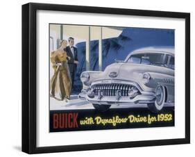 Poster Advertising a Buick, 1952-null-Framed Giclee Print