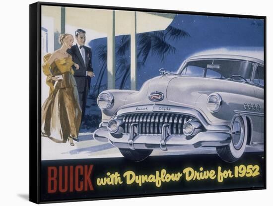 Poster Advertising a Buick, 1952-null-Framed Stretched Canvas