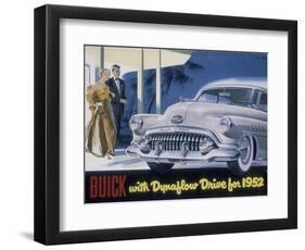 Poster Advertising a Buick, 1952-null-Framed Giclee Print
