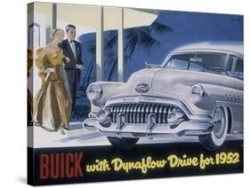 Poster Advertising a Buick, 1952-null-Stretched Canvas