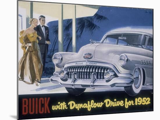 Poster Advertising a Buick, 1952-null-Mounted Giclee Print