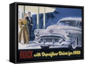 Poster Advertising a Buick, 1952-null-Framed Stretched Canvas