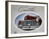 Poster Advertising a Cadillac, 1947-null-Framed Giclee Print