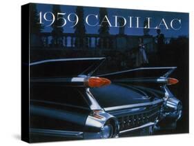 Poster Advertising a Cadillac, 1959-null-Stretched Canvas