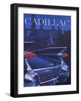 Poster Advertising a Cadillac, 1959-null-Framed Giclee Print