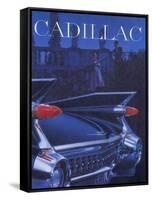 Poster Advertising a Cadillac, 1959-null-Framed Stretched Canvas