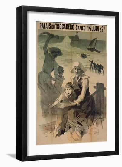 Poster Advertising a Charity Gala in Aid of the Families of Shipwrecked Sailors at the Palais Du Tr-Jules Ch?ret-Framed Giclee Print