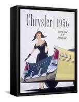 Poster Advertising a Chrysler, 1956-null-Framed Stretched Canvas