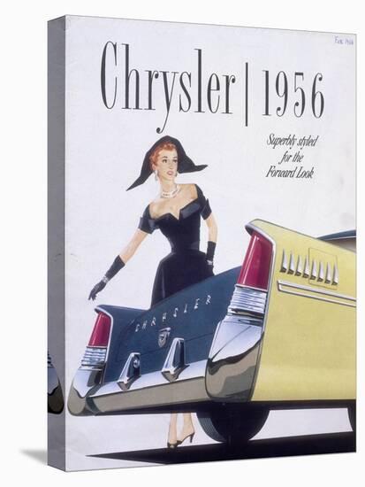 Poster Advertising a Chrysler, 1956-null-Stretched Canvas