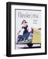 Poster Advertising a Chrysler, 1956-null-Framed Premium Giclee Print