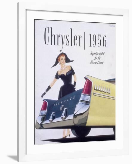 Poster Advertising a Chrysler, 1956-null-Framed Giclee Print