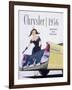 Poster Advertising a Chrysler, 1956-null-Framed Giclee Print