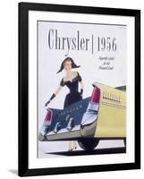 Poster Advertising a Chrysler, 1956-null-Framed Giclee Print