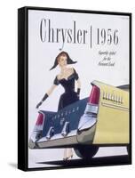 Poster Advertising a Chrysler, 1956-null-Framed Stretched Canvas