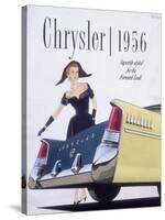 Poster Advertising a Chrysler, 1956-null-Stretched Canvas
