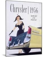 Poster Advertising a Chrysler, 1956-null-Mounted Giclee Print