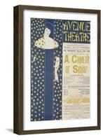 Poster Advertising A Comedy of Sighs, a Play by John Todhunter, 1894-Aubrey Beardsley-Framed Giclee Print