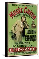 Poster Advertising a Concert at the Grevin Museum in Paris-null-Framed Stretched Canvas