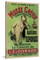 Poster Advertising a Concert at the Grevin Museum in Paris-null-Stretched Canvas