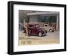 Poster Advertising a Fiat 1100, 1940-null-Framed Giclee Print