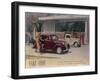 Poster Advertising a Fiat 1100, 1940-null-Framed Giclee Print