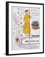 Poster Advertising a Ford Popular Car, 1955-null-Framed Giclee Print