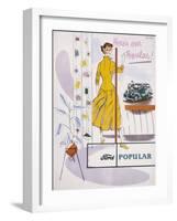 Poster Advertising a Ford Popular Car, 1955-null-Framed Giclee Print