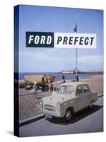 Poster Advertising a Ford Prefect Car, 1956-null-Stretched Canvas