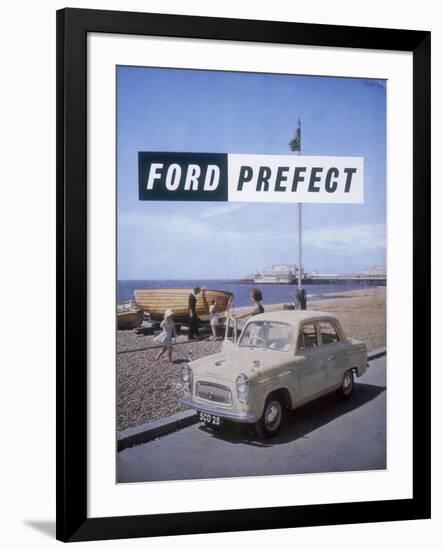 Poster Advertising a Ford Prefect Car, 1956-null-Framed Giclee Print